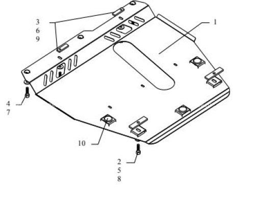 Engine and gearbox protection MET  NISSAN MICRA