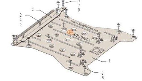 Dzinēja, ātrumkārbas un radiatora aizsargs MET  E-TRON