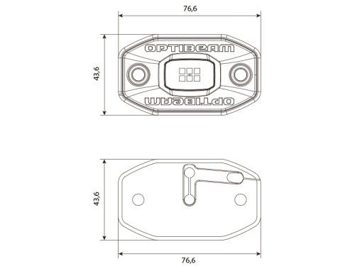 Papildlukturis Optibeam Rock LED