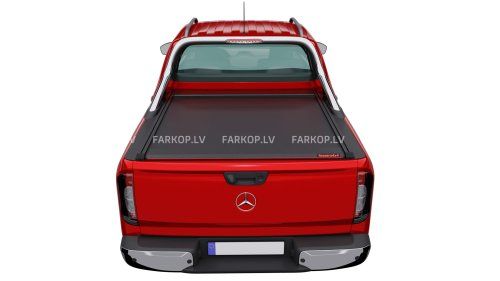 Alumīnija kravas kastes žalūzijas veida vāks Mercedes X-Class With OEM Roll Bar