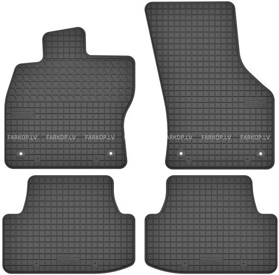 Резиновые коврики в салон  AUDI Q 2/A 3,SEAT LEON,SKODA KAROQ,VW GOLF VII