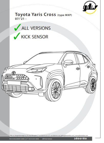 Auto sakabes  TOYOTA YARIS CROSS