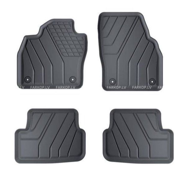 Rubber car mats Audi A1 / SEAT IBIZA / ARONA / SKODA FABIA