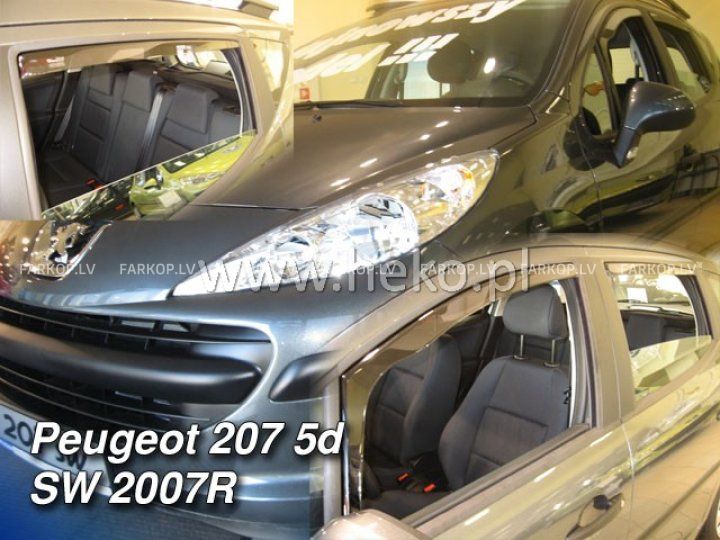 Wind deflectors PEUGEOT 207